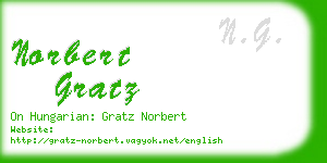 norbert gratz business card